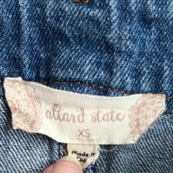 Alter’d State corduroy Denim Zebra Maroon Scalloped Skirt Size XS Bundle - Picture 11 of 11